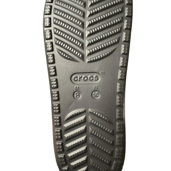 Crocs NEW Unisex Adult Classic Slide V2 Sandals Black US Men's 8 Women's 10 - Picture 8 of 10